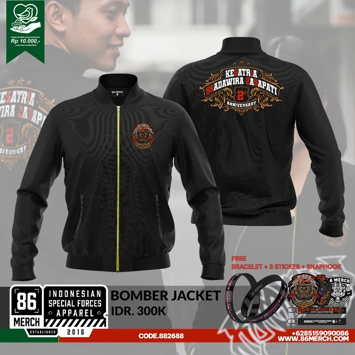 BOMBER KESATRIASADAWIRA 2nd ANNIVERSARY (close po min order 12 pcs, bisa chat admin)