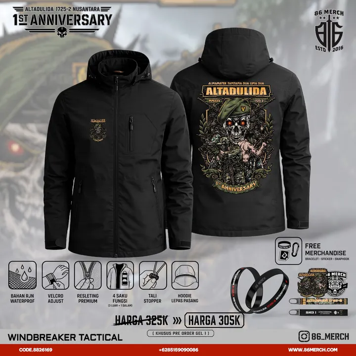 JAKET WINDBREAKER ALTADULIDA 1 Th ANNIVERSARY