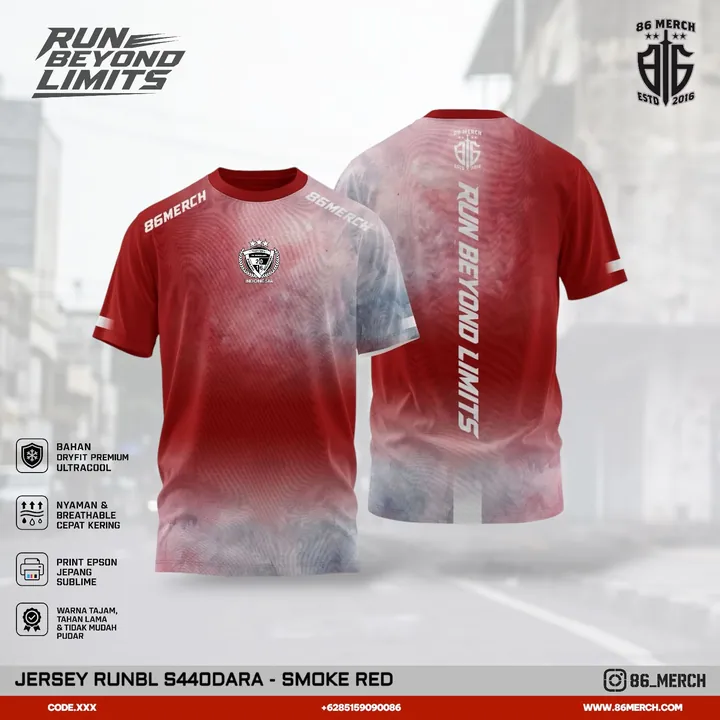 JERSEY RUNBL S44ODARA - SMOKE RED