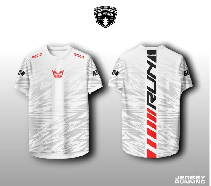 JERSEY RUNING NAGENDRA GAJASORA PUTIH