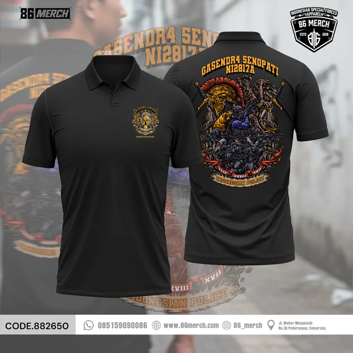 POLO DRYFIT GASENDRA FRONLINE (close po min order 12 pcs, bisa chat admin)