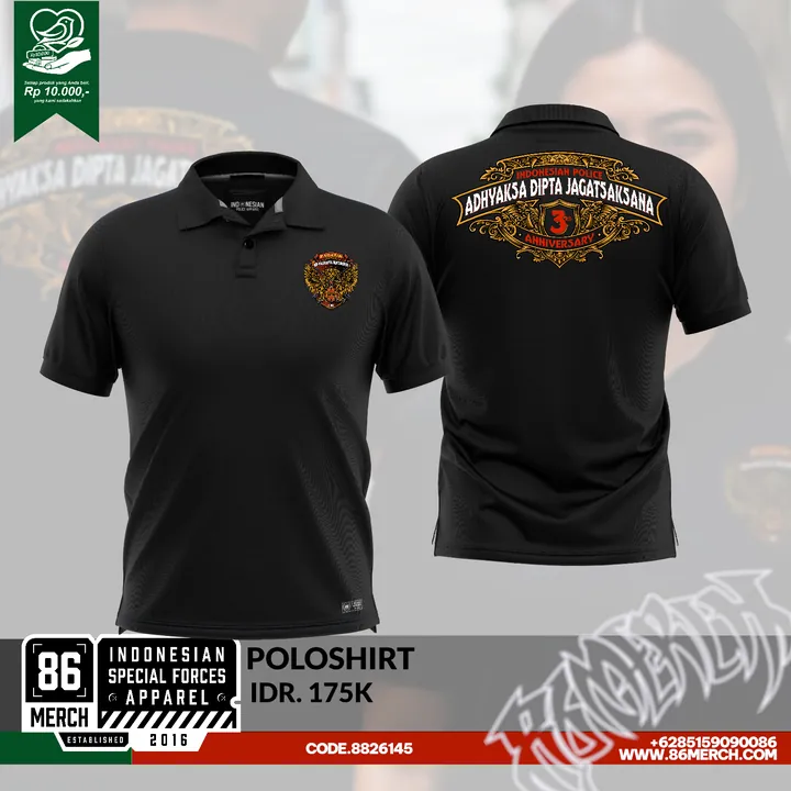 POLOSHIRT ADJ 3th ANNIV (close po min order 12 pcs, bisa chat admin)