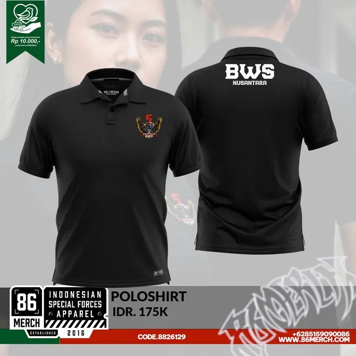 POLOSHIRT BWS 5th ANNIV (close po min order 12 pcs, bisa chat admin)