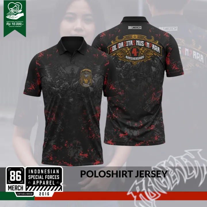 POLOSHIRT JERSEY SOLIDARITAS 4TH ANNIVERSARY