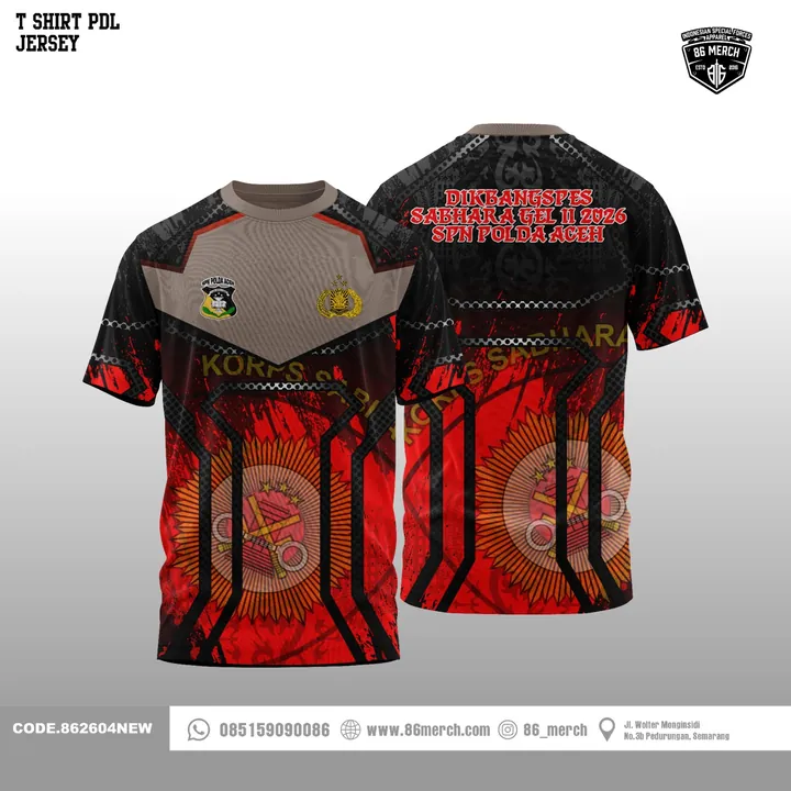 T-SHRIT PDL JERSEY DIKBANGSPES SABHARA