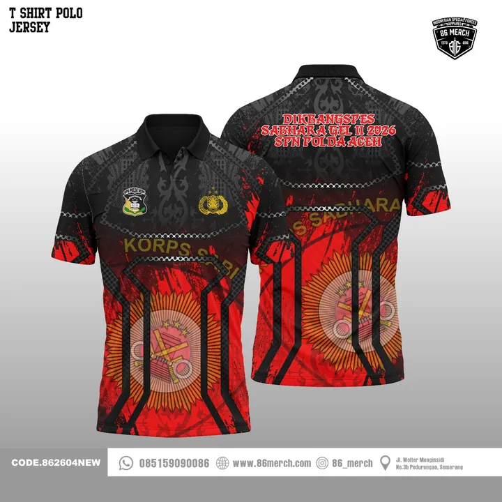 T-SHRIT POLO JERSEY DIKBANGSPES SABHARA