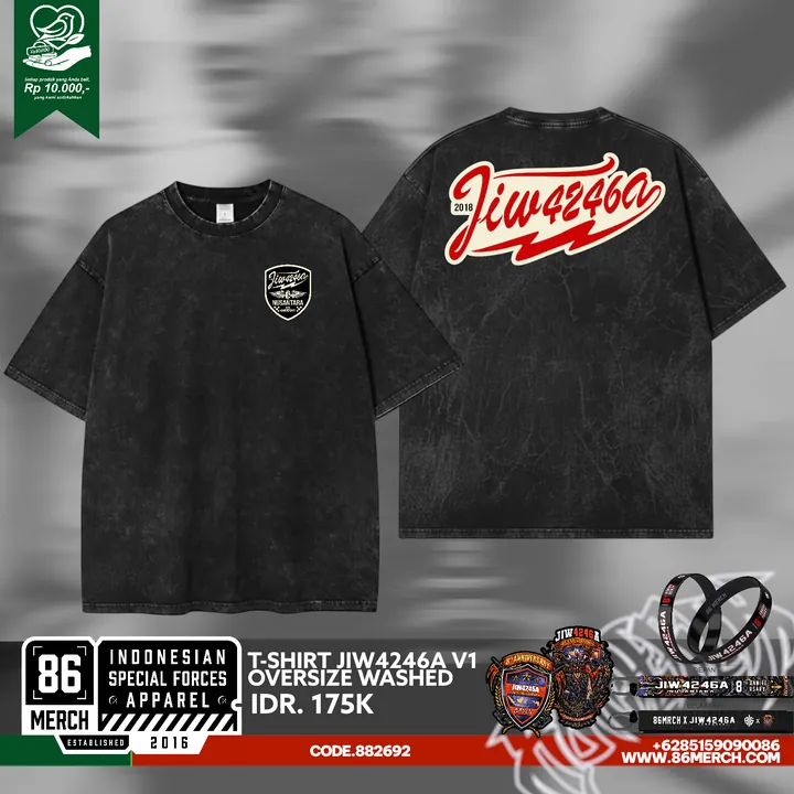 TSHIRT JIW4246A OVERSIZE 8th ANNIVE V1