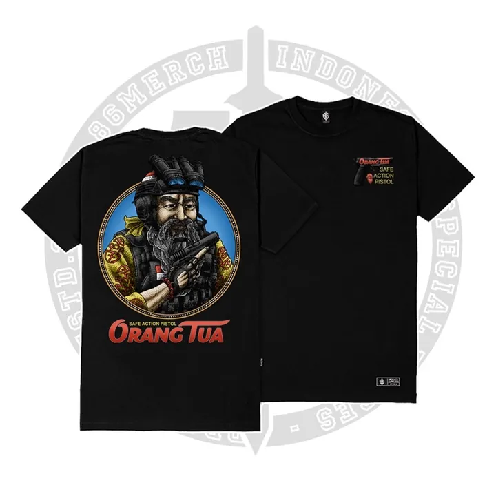 TSHIRT ORANGTUA BLACK TSH-OTB-42